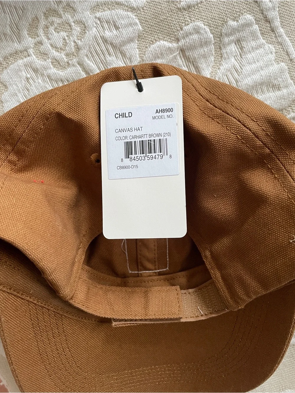 Carhartt Tan/Brown Canvas Child Baseball Cap